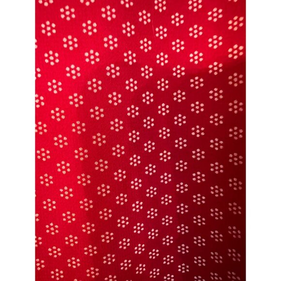 Papermoon Orange Red Polka Dot Button Down Blouse 3X Polyester Lined Ruching - Picture 10 of 12